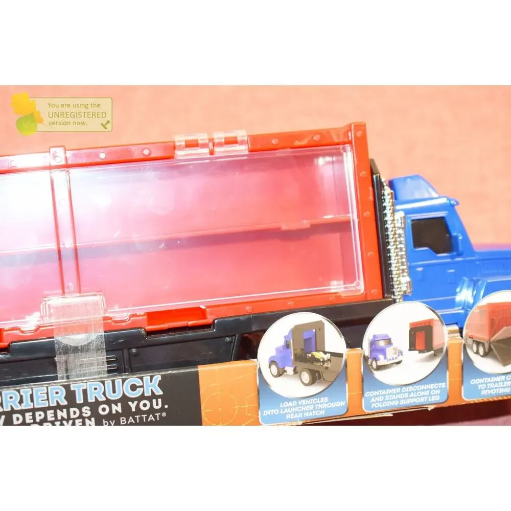 DRIVEN by Battat Pocket Carrier Truck with 10 Pocket Size Cars